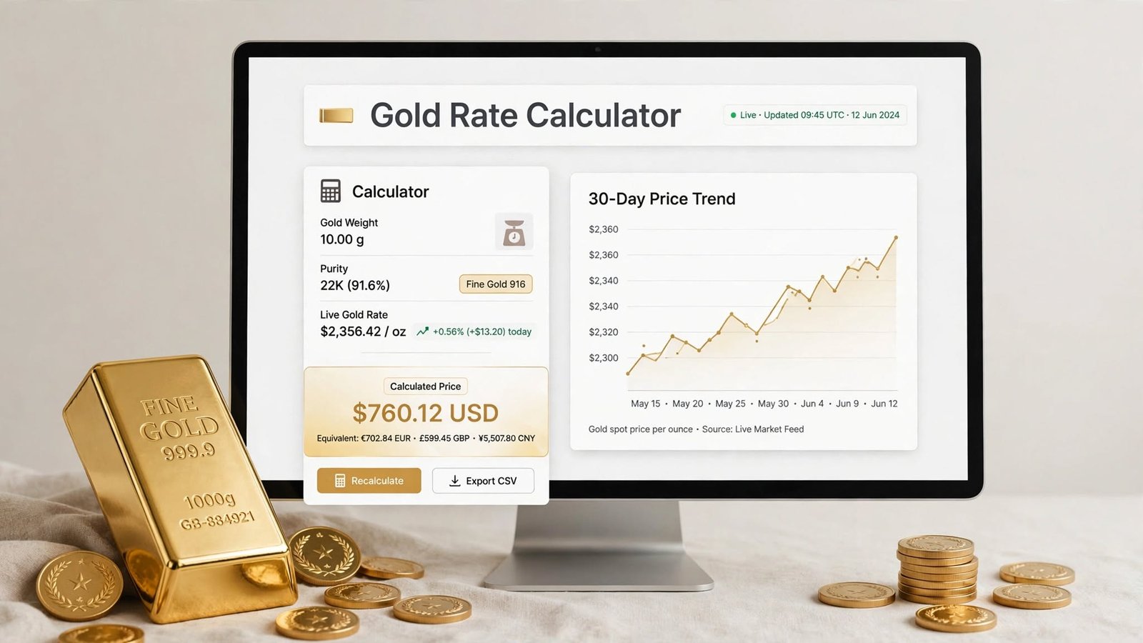 Gold Rate Calculator: How to Calculate Gold Prices Easily and Accurately