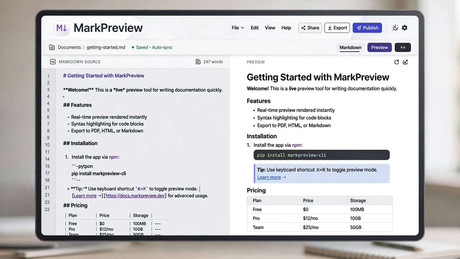 Markdown Preview: A Simple Way to Write, Format, and Check Markdown Online